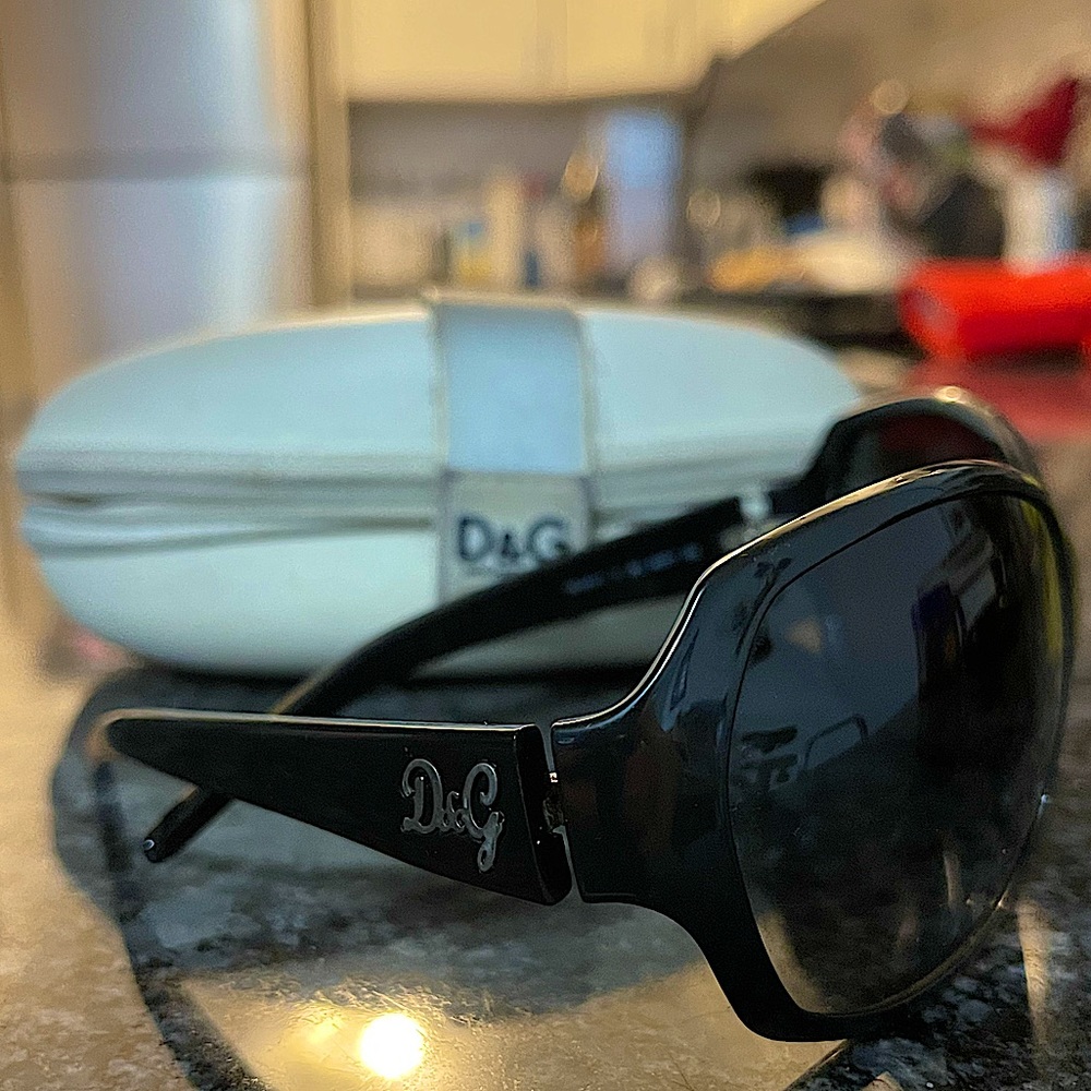 Dolce & Gabbana black sunglasses.